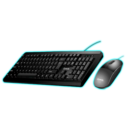 KIT TECLADO Y MOUSE USB QUANTA QTKTM30