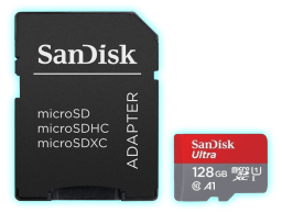 MICRO SD 128GB SANDISK 2X1 ULTRA 100MB/S