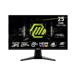 MONITOR 25" MSI MAG 255XF FHD/IPS/0.5 MS/300HZ/DP/HDMI/BLACK/MAG 255XF