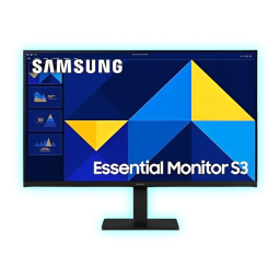 MONITOR 27" SAMSUNG ESSENTIAL S3 FDH/100HZ/5MS/HDMI/VGA/BLACK/S27D300GAN