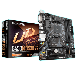 PLACA MADRE GIGABYTE B450M DS3H V2 (AM4)