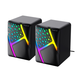 SPEAKER HAVIT SK763/JACK 3,5MM/RGB/NEGRO/HVSPK-SK763-BK
