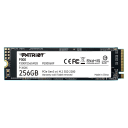 SSD 256GB M.2 NVME GEN3 PATRIOT P300 - 9SE00083-P300P256GM28