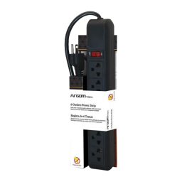 SUPRESOR DE PICO ARGOM TECH ARG-AC-0252BK (6TOMAS) 90 CM (ZAPATILLA)