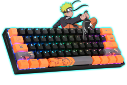 TECLADO GAMING MECANICO NARUTO KX-400 RGB - CHECKPOINT