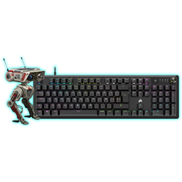 TECLADO MECÁNICO CORSAIR K70 CORE 100% RGB USB (ESPAÑOL) NEGRO S/W CORSAIR RED